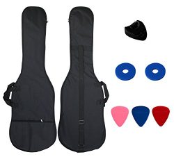 YMC 46-Inch Waterproof Dual Adjustable Shoulder Strap Electric Bass Guitar Gig Bag 5mm Padding B ...