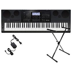 Casio WK6600 Workstation Keyboard with 76 Touch Sensitive Keys USB w/ Keyboard Stand and Power S ...