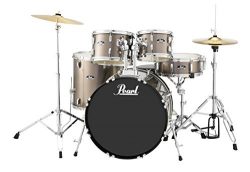 Pearl Roadshow RS525SC/C707 5-Piece Drum Set, Bronze Metallic