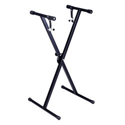 Costzon New Black Keyboard Piano “X” Stand Electric Organ Rack Metal Height Adjustable