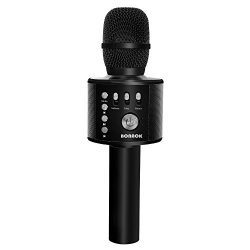 BONAOK Wireless Bluetooth Karaoke Microphone,3-in-1 Handheld Portable Speaker Machine for Androi ...