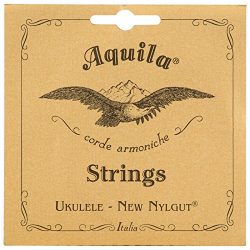 Aquila New Nylgut AQ-4 Soprano Ukulele Strings – High G – 1 Set of 4