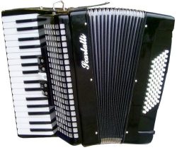 Scarlatti 72 Bass Accordion – Black