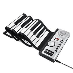 New Upgraded ALWOA Roll Up Keyboard Piano, 4 Modes 61 Keys Portable Piano Electric Digital Music ...