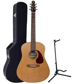 Seagull S6 “The Original” Acoustic Guitar w/Dreadnought Hardshell Case and Guitar Stand