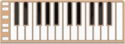 CME Xkey 25-Key MIDI Portable Mobile Musical Keyboard – Champagne