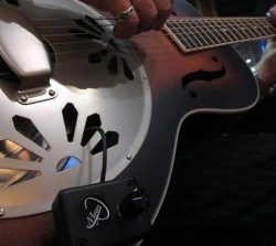 DOBRO GUITAR PICKUP, with FLEXIBLE MICRO-GOOSE NECK by Myers Pickups ~ See it in ACTION! Copy an ...