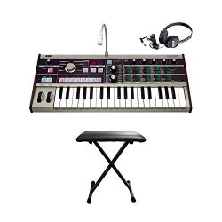 Korg microKORG Compact Modeling Analog Synthesizer with 8 band Vocoder and Microphone with keybo ...