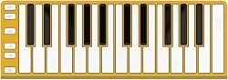 CME Xkey 25-Key MIDI Portable Mobile Musical Keyboard – Gold