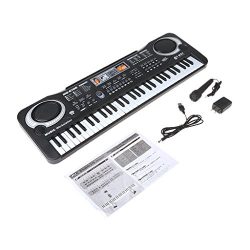 ULKEME 61 Key Children Electronic Digital Keyboard Electric Organ With Microphone