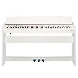 Roland F-140R Compact Digital Piano with Stand, 88 Keys, 305 Tones, Satin White