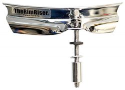 The RimRiser RRU1310CH Cross Stick Performance Enhancer Snare Drum Head, Chrome