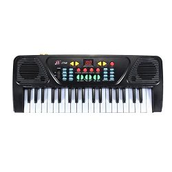 TANGON Electronic Organ Musical Keyboard Toy 37 Key Kids Piano with Microphone