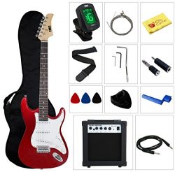 Stedman Pro Ymc Full Size Electric Guitar With Amp, Case And Accessories Pack Beginner Starter P ...