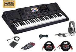 Casio MZ-X300 CABLES Arranger Keyboard 61 Key TMS Cable Bundle