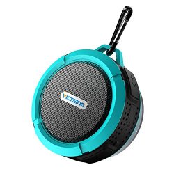 VicTsing Shower Speaker, Wireless Waterproof Speaker with 5W Driver, Suction Cup, Built-in Mic,  ...