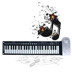 Homend 49 Key Roll Up Keyboard Piano Portable Soft Elastic Electronic Music Key Piano for Beginn ...