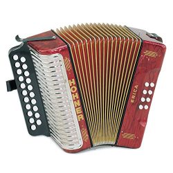 Hohner Erica Two-Row AD, Pearl Red