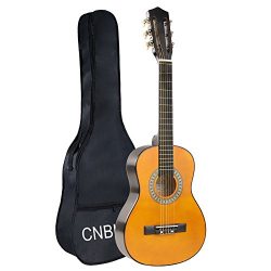 Classical Guitar Acoustic Guitar Kids 1/2 Size 30 inch Nylon Strings Guitar Starter Kits for Chi ...