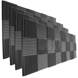 96 Pack Acoustic Panels Studio Foam Wedges 1″ X 12″ X 12″