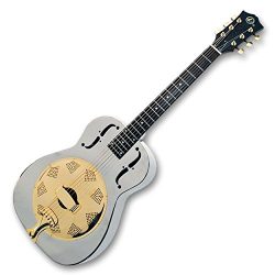 Kay KRS301 Metal Resonator Guitar – Chrome and Gold