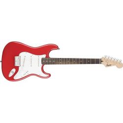 Fender 6 String Bullet Stratocaster Electric Guitar-Hard Tail-Rosewood Fingerboard-Fiesta Red, ( ...