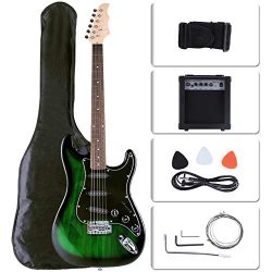 LAGRIMA 39inch Full Size Electric Guitar Amp for Complete Beginner Starters Kit with Tuner Strap ...