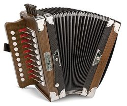 Hohner 3002B Cajun Ariette Accordion in Dark Brown