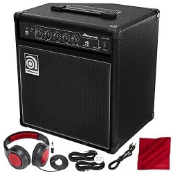 Ampeg BA-108V2 20-Watt 8″ Bass Combo Amplifier and Deluxe Bundle w/ Closed-Back Headphones ...