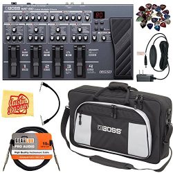 Boss ME-80 Multi-Effect Pedal Bundle with Carrying Bag, Power Supply, Instrument Cable, Patch Ca ...