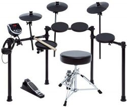 Alesis Seven-Piece Electronic Drum Burst Kit with DM6 Drum Module Includes Drum Throne, Drum Sti ...