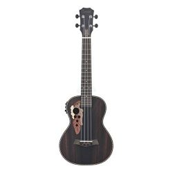 Caramel CB904 Ebony Baritone Acoustic and Electric Ukulele with Truss Rod