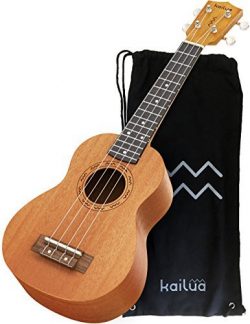 Kailua 4 String Soprano Ukulele – Hand Crafted Mahogany Wood Vintage Style Hawaiian Musica ...