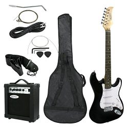 ZENY 39‘’ Full Size Electric Guitar with Amp, Case and Accessories Pack Beginner Starter Package ...