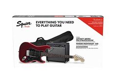 Squier by Fender Affinity Stratocaster Beginner Pack, Laurel Fingerboard, Candy Apple Red, with  ...