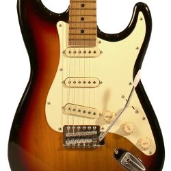 Sawtooth ST-ES-SBVC-KIT-3 Sunburst Electric Guitar with Vintage White Pickguard – Includes ...