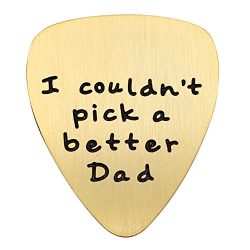 Fathers Day Gift Mens I couldn’t Pick a Better Dad Guitar Pick Custom Gift for Daddy Papa  ...