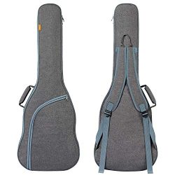 CAHAYA Electric Guitar Bag Padded Electric Guitar Gig Bag Case 0.35in Padding Dual Adjustable Sh ...