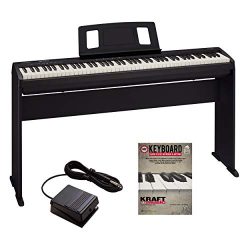 Roland FP-10 Digital Piano with Roland KSCFP10BK Piano Stand and Lesson Book