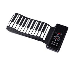 New iLearnMusic Electronic Roll Up Piano Keyboard with Touch Screen Control Center, Portable Key ...