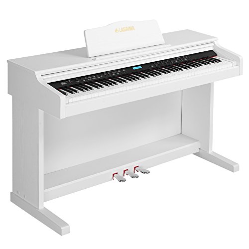 LAGRIMA White Digital Piano with Standard Key, 88 Key ...