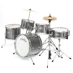 Ashthorpe 5-Piece Complete Kid’s Junior Drum Set with Genuine Brass Cymbals – Childr ...
