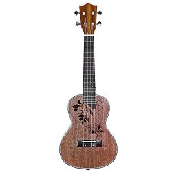 Neewer YHTC-1 Matte Finished 23-Inch Sapele Concert Ukulele 4 Strings with Rosewood Fingerboard  ...