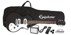 Epiphone Les Paul SL Starter Pack (Includes Mini Amp, Gigbag, Tuner, Picks, and Strap), Ebony