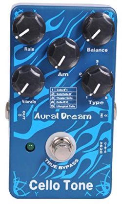 Aural Dream Cello Tone Synthesizer Guitar Effects Pedal based on organ including Cello 8′, ...