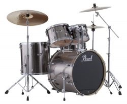 Pearl EXX725S/C 5-Piece Export New Fusion Drum Set with Hardware – Smokey Chrome