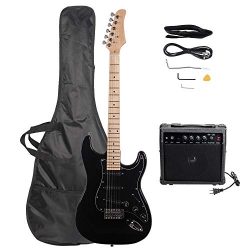 LAGRIMA 39″ Full Size Beginner Electric Guitar Starter Kit with Amplifier, Power Cord, Gui ...
