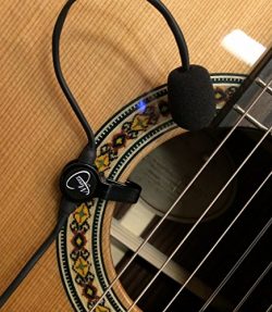 The Feather Gypsy Jazz Guitar Pickup with Flexible Micro-Gooseneck by Myers Pickups