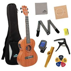 EastRock Tenor Ukulele EQ 26 Inch Professional Mahogany Ukulele Instrument Set for Kids Beginner ...